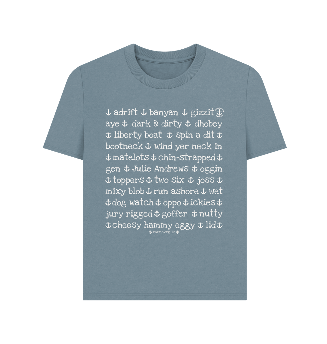 Stone Blue Printed T-shirt