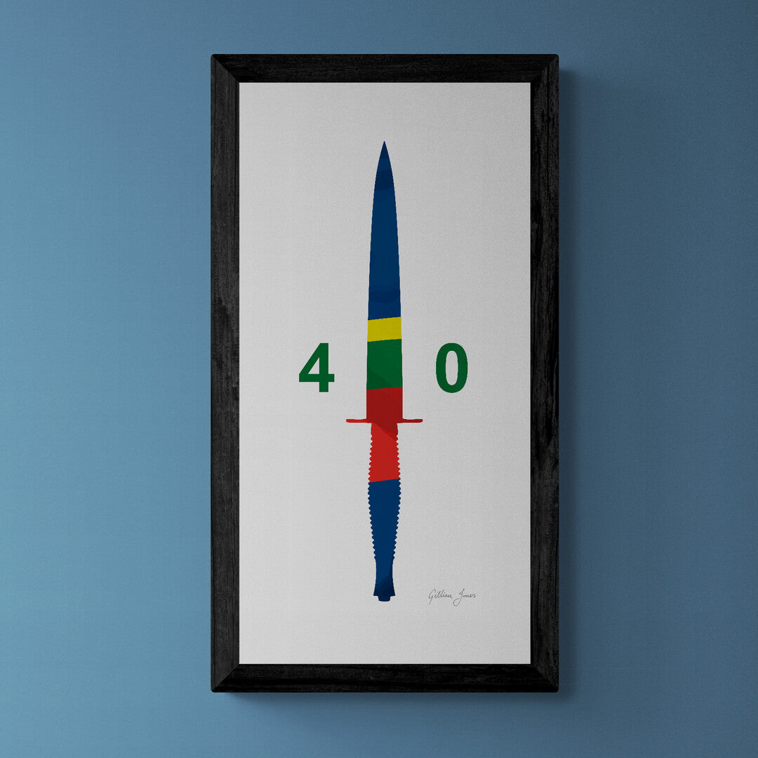 Royal Marines Commando Unit Dagger Print