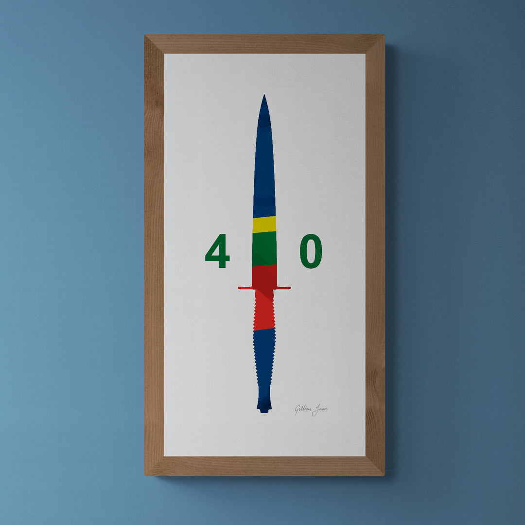 Royal Marines Commando Unit Dagger Print