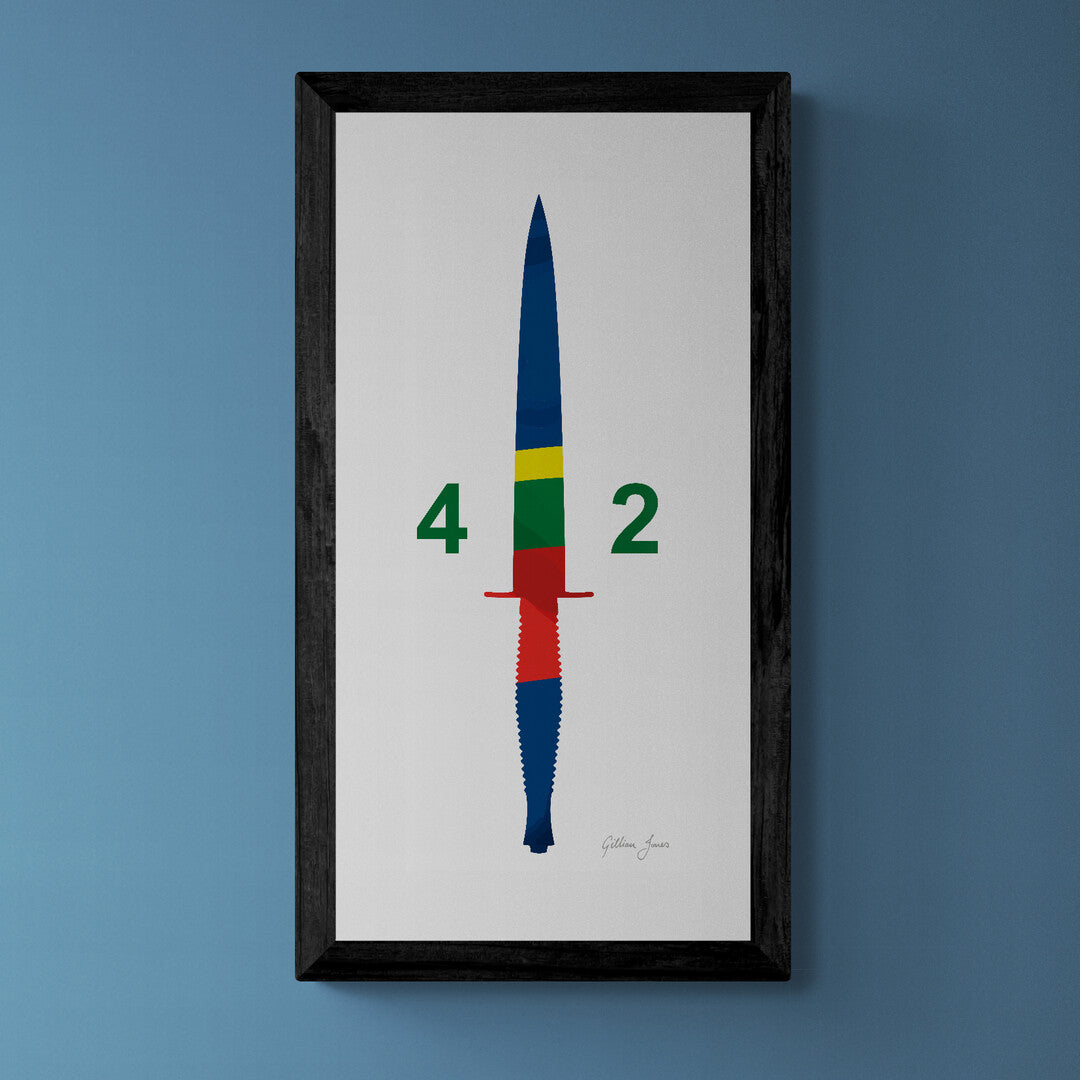 Royal Marines Commando Unit Dagger Print