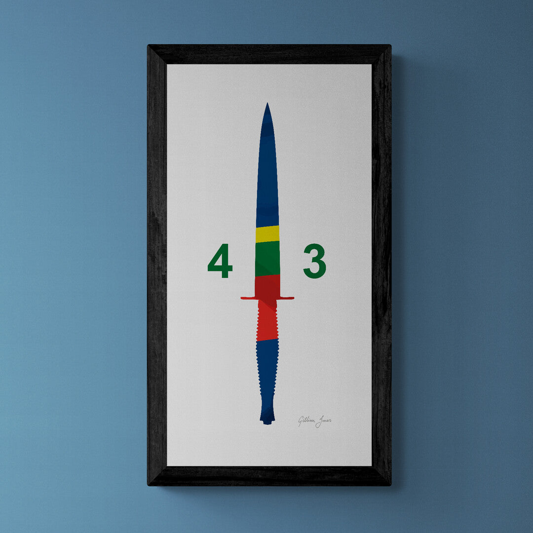 Royal Marines Commando Unit Dagger Print