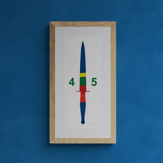 Royal Marines Commando Unit Dagger Print