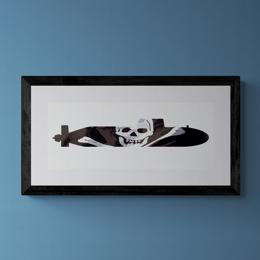 Astute Class Submarine Jolly Roger Print
