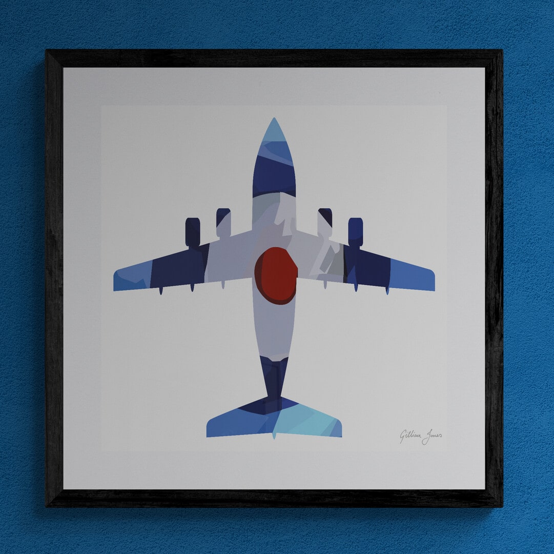 BAe 146-100 / Avro RJ Ensign Print