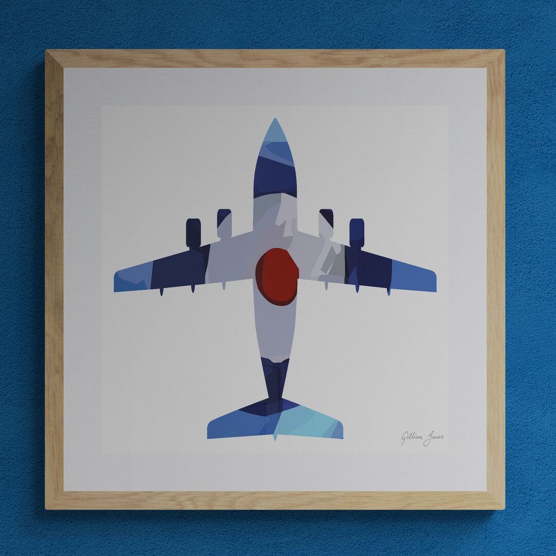 BAe 146-100 / Avro RJ Ensign Print