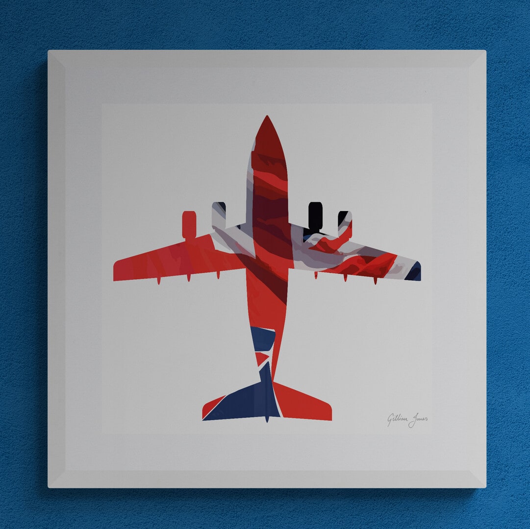 BAe 146-100 / Avro RJ Union Flag Print