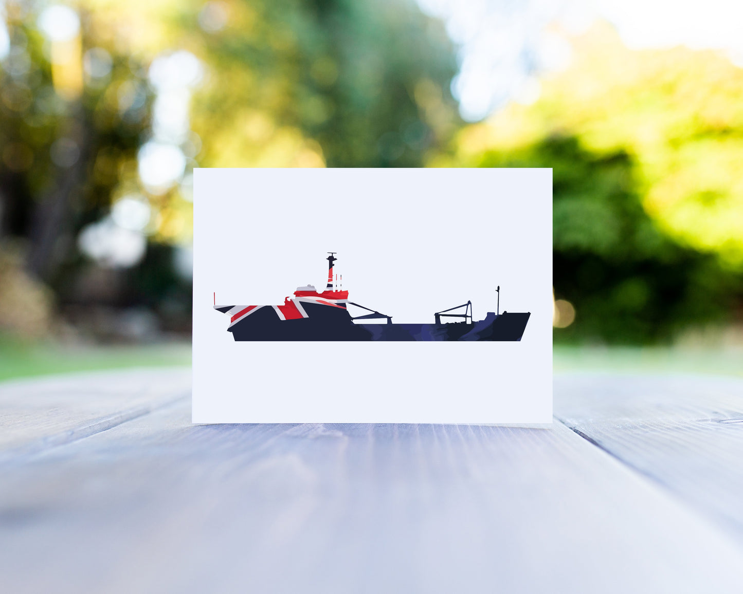 Round Table Class Blue Ensign Greeting Card