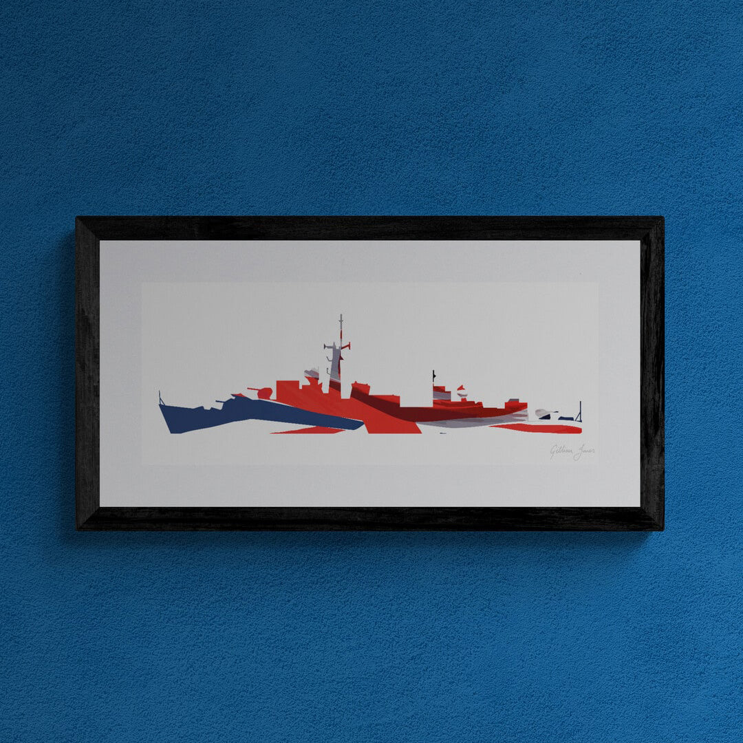 Ca Class Destroyer Union Flag Print