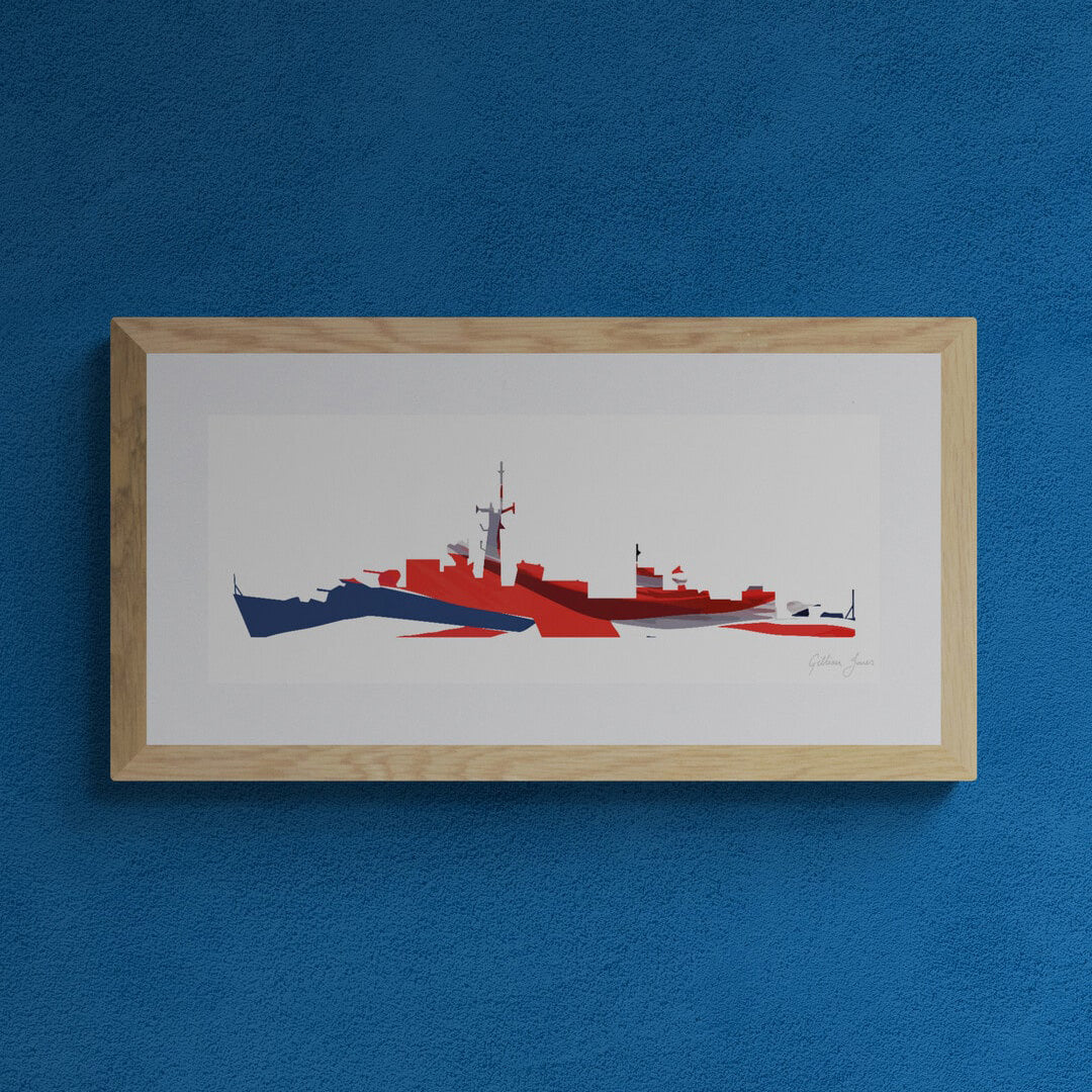 Ca Class Destroyer Union Flag Print