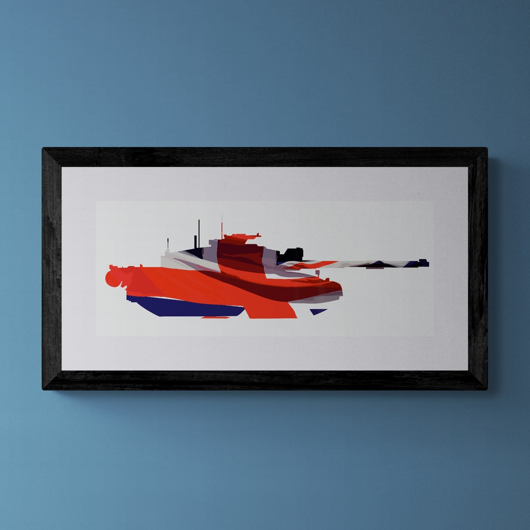 Challenger 2 Union Flag Print