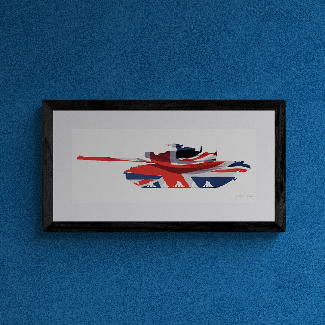 Challenger 2 Union Flag Print