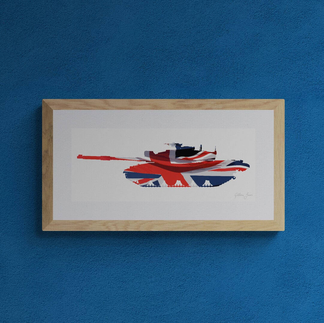 Challenger 2 Union Flag Print