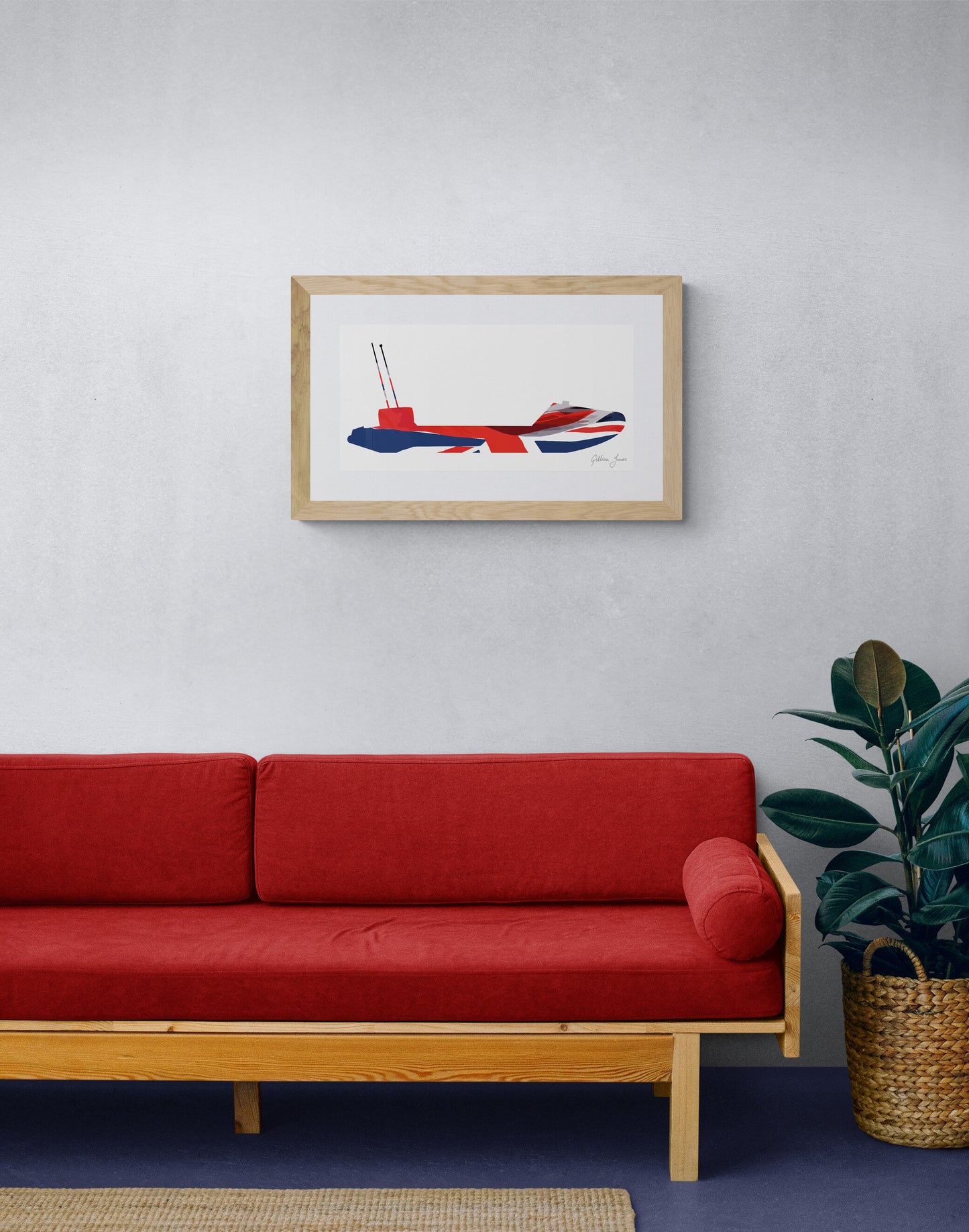 D Class Lifeboat Union Flag Print
