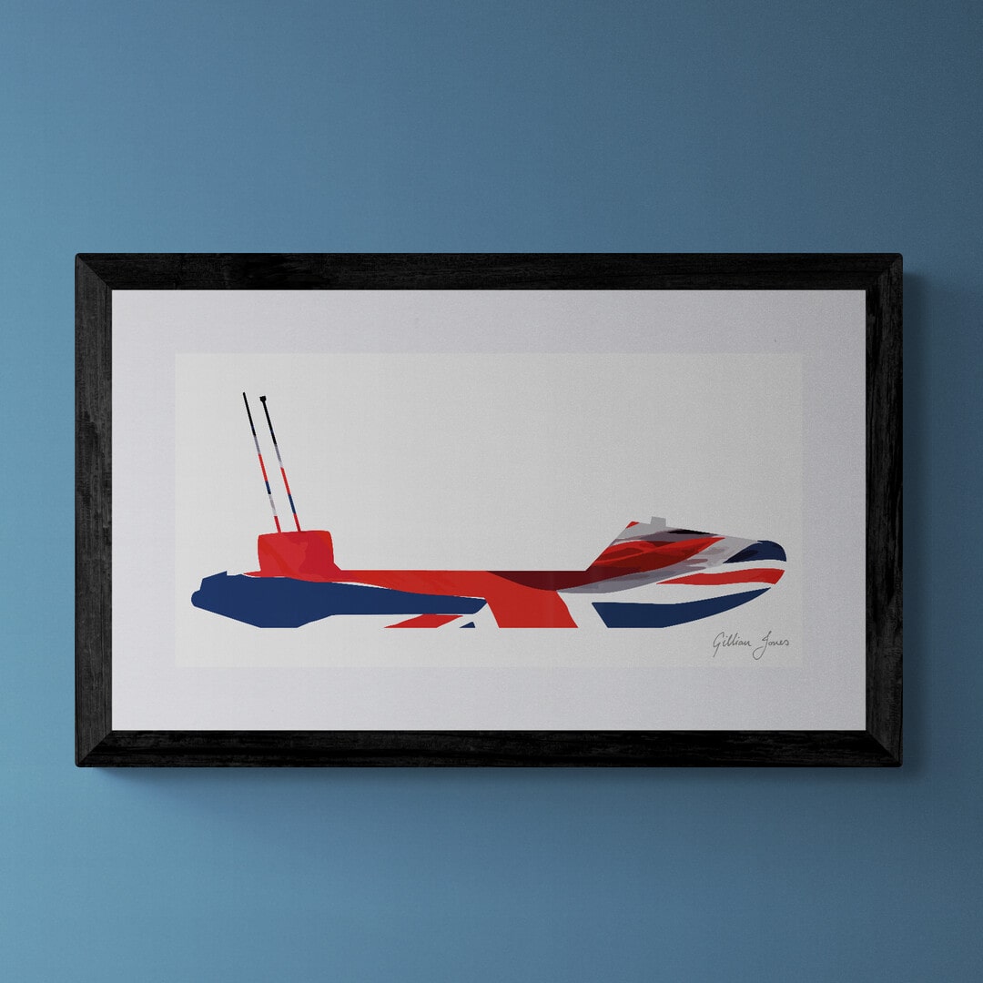 D Class Lifeboat Union Flag Print