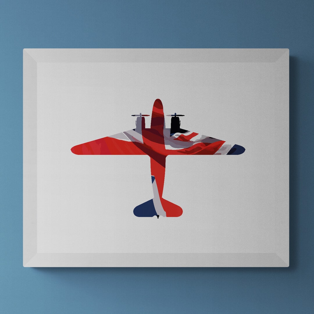 Douglas C47 Dakota Union Flag Print