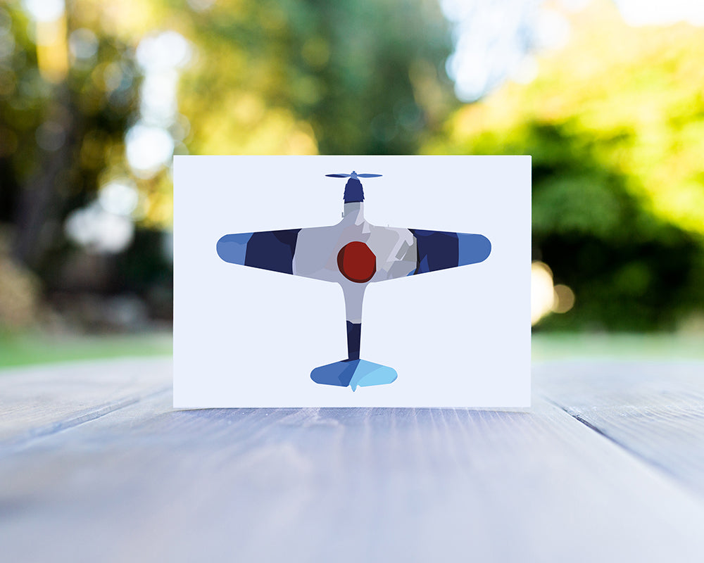 Fairey Battle RAF Ensign Greeting Card