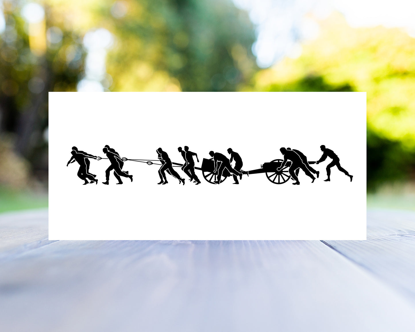 Field Gun Greeting Card