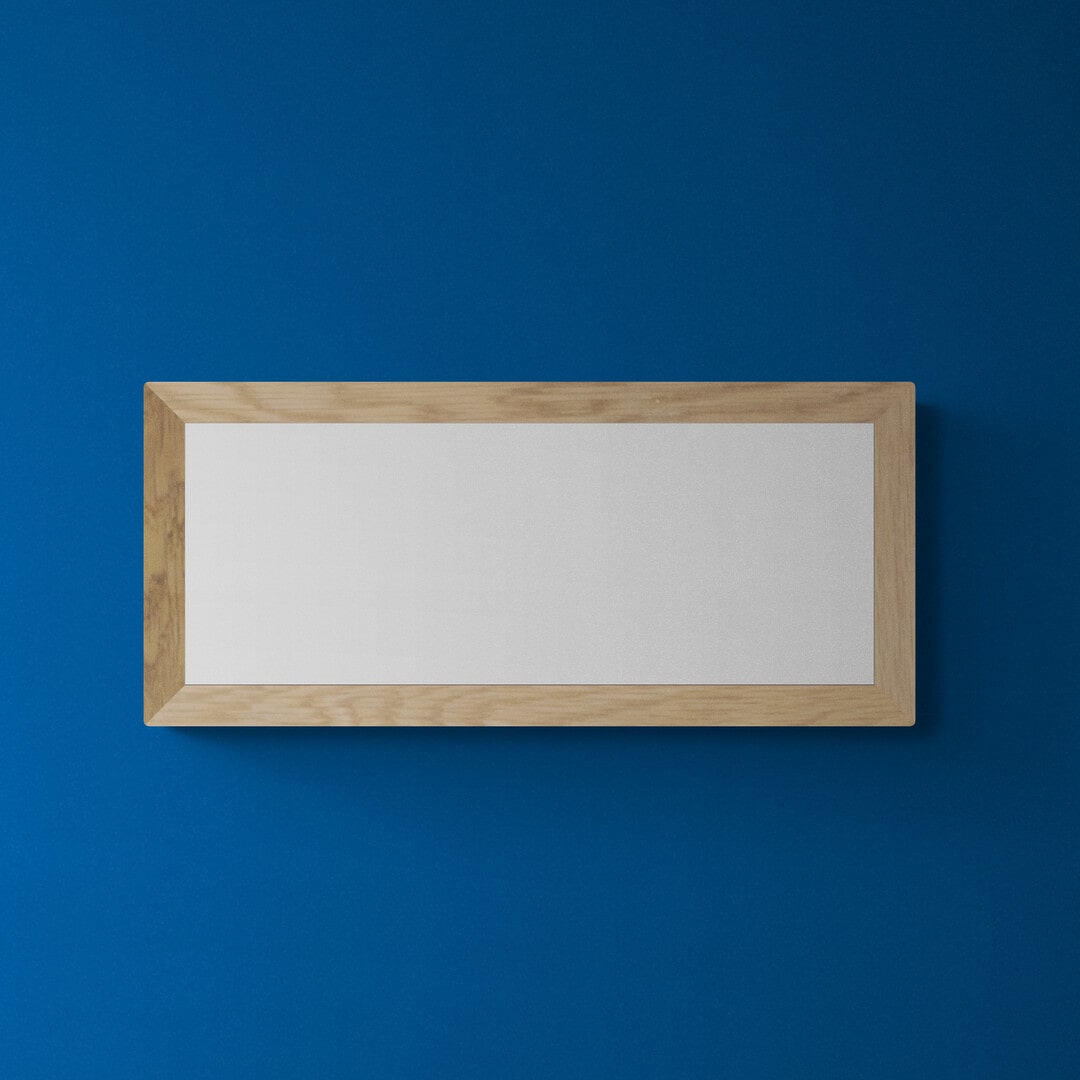 Frame 40cm x 15cm: black, white & oak