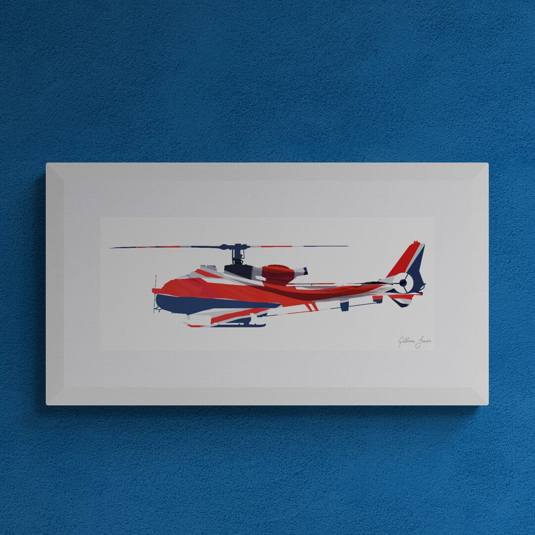 Gazelle AH1 Union Flag Print