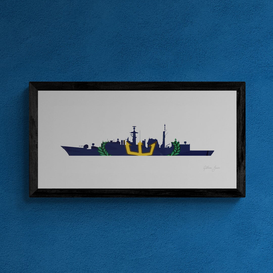 HMS CHATHAM T22 Frigate Print