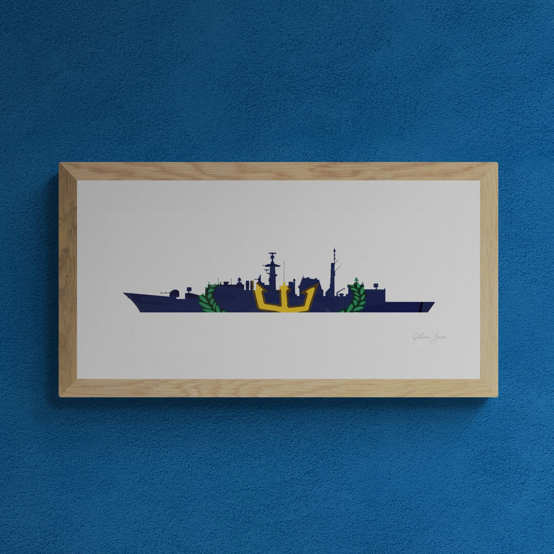 HMS CHATHAM T22 Frigate Print