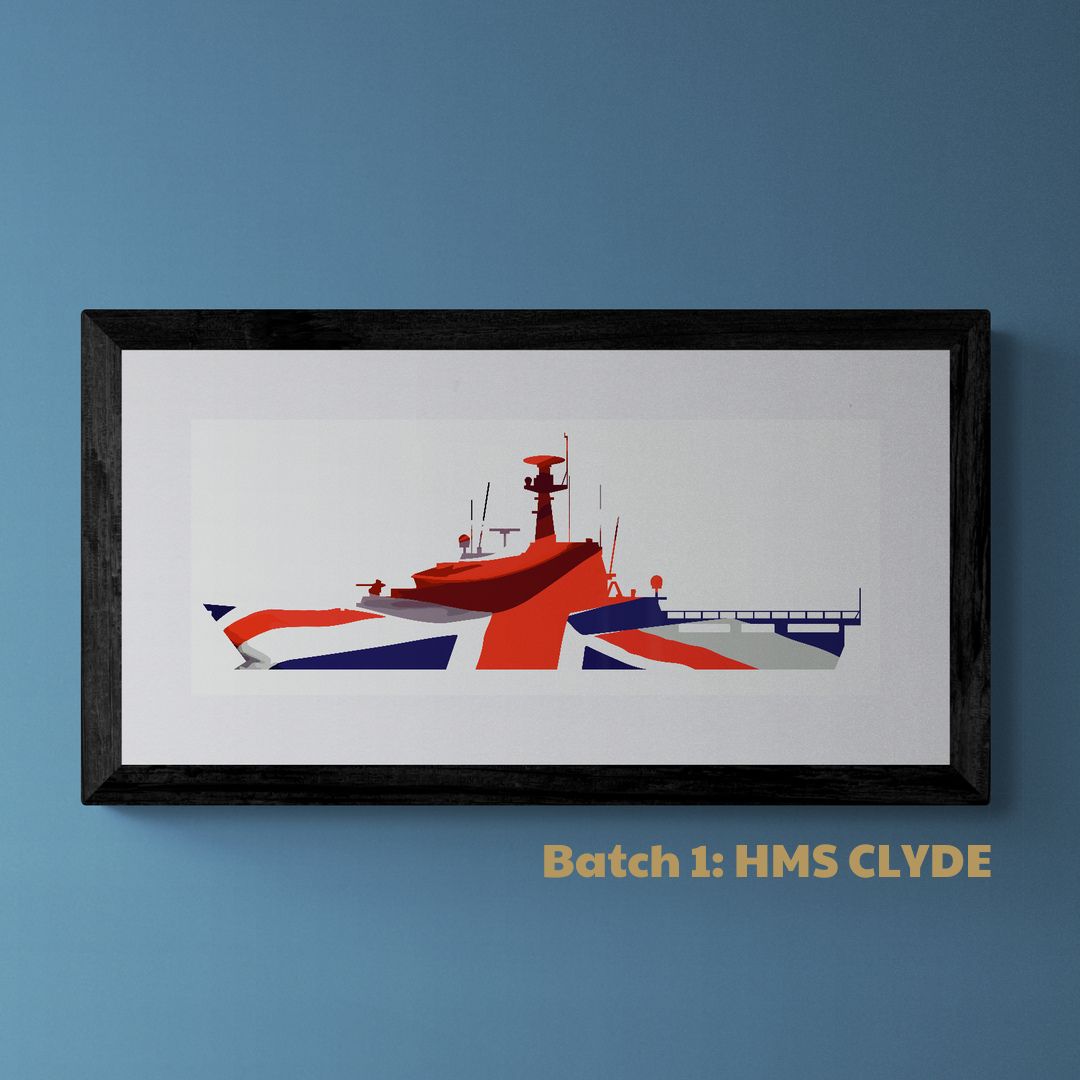 River Class OPV Union Flag Print