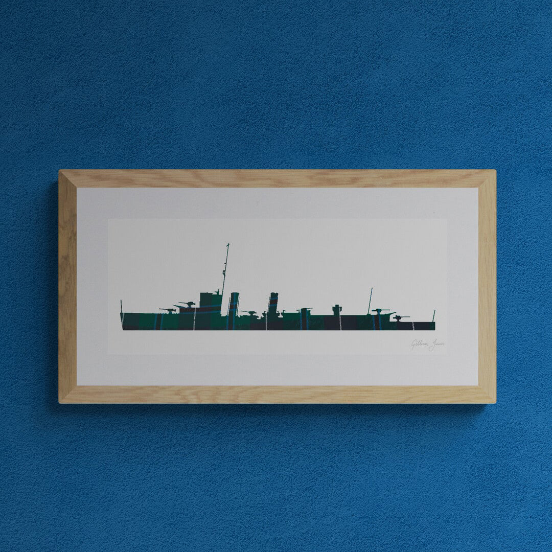 HMS DOUGLAS Tartan Print