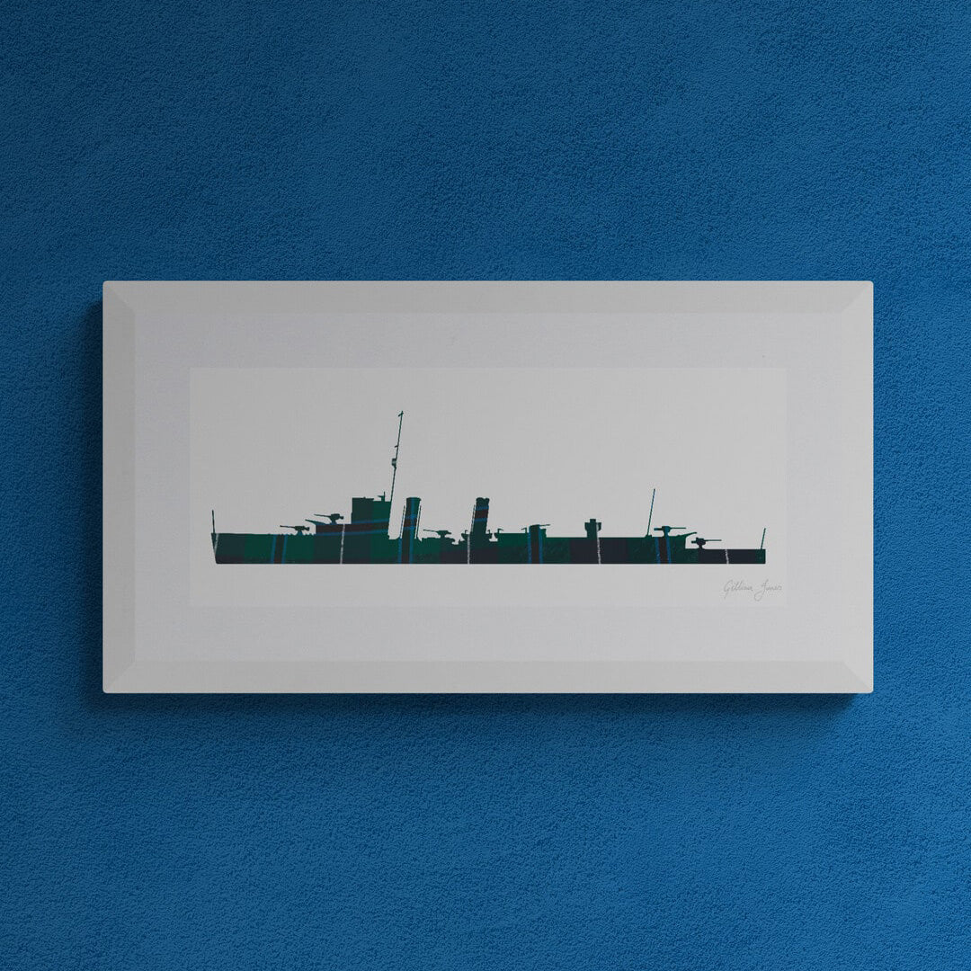 HMS DOUGLAS Tartan Print