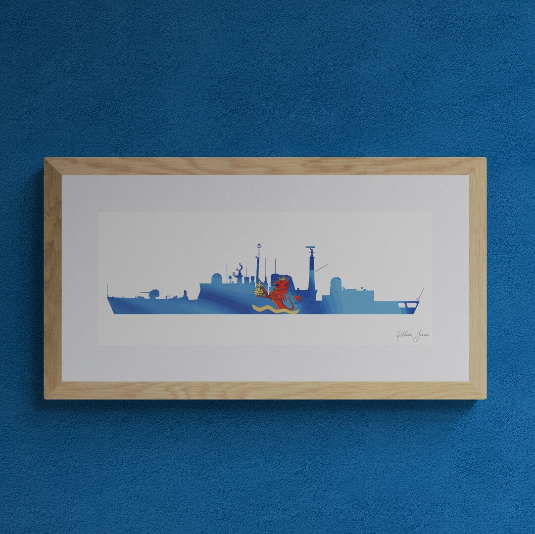 HMS EXETER (D89) Type 42 Destroyer Print