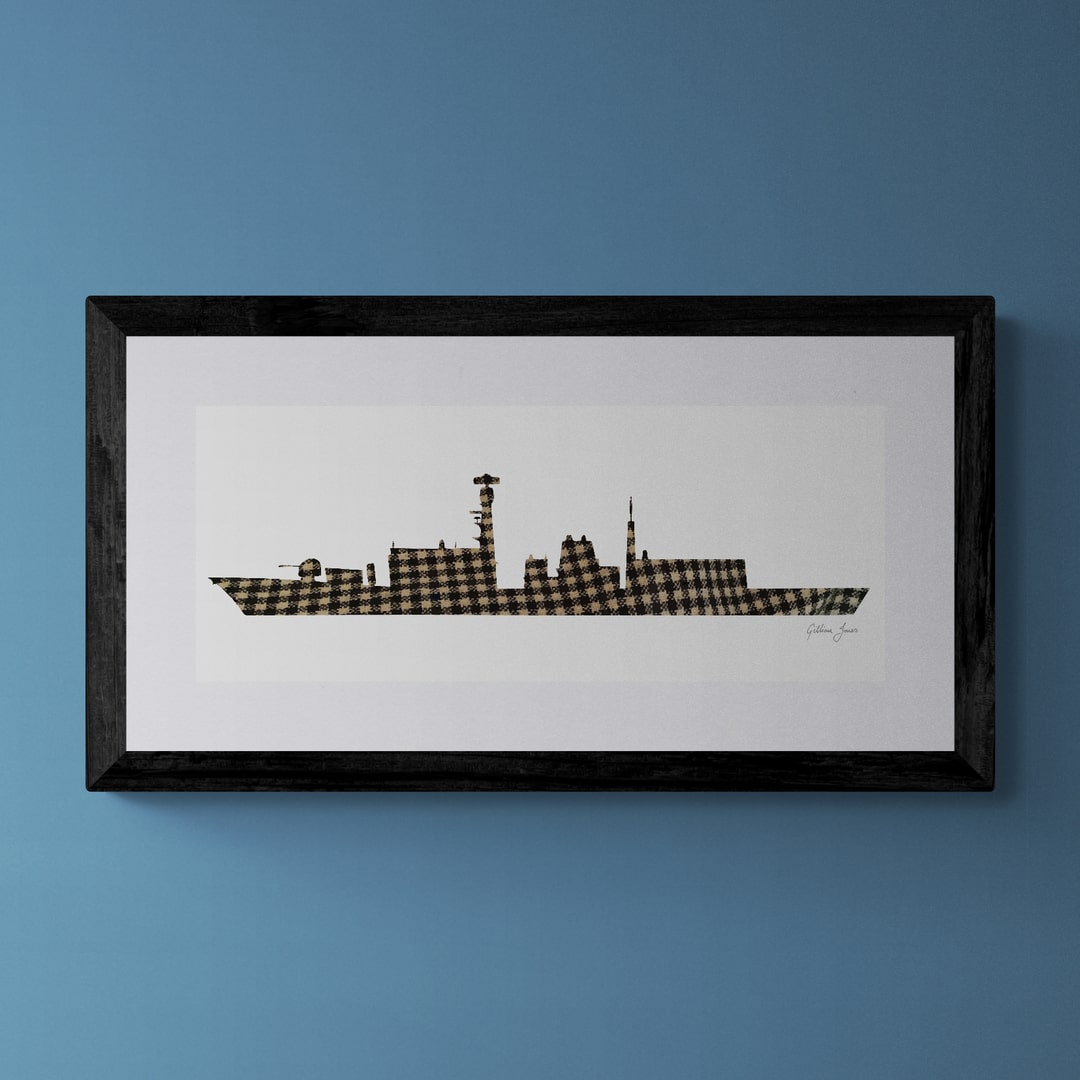 HMS Northumberland Tartan Print