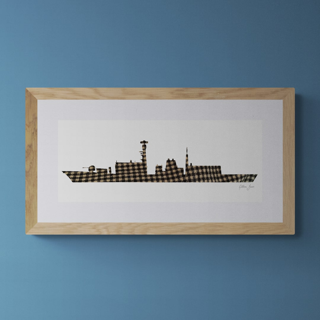 HMS Northumberland Tartan Print