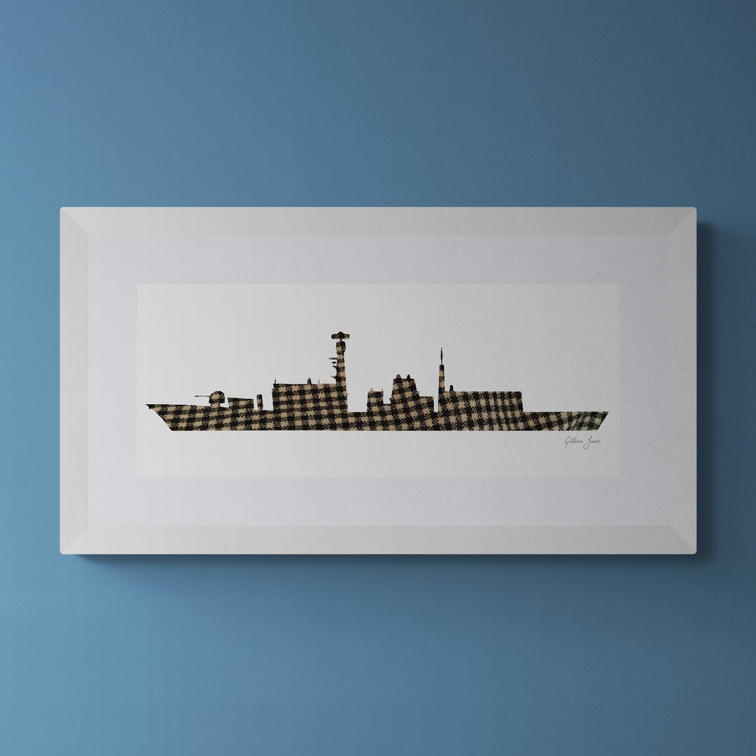 HMS Northumberland Tartan Print