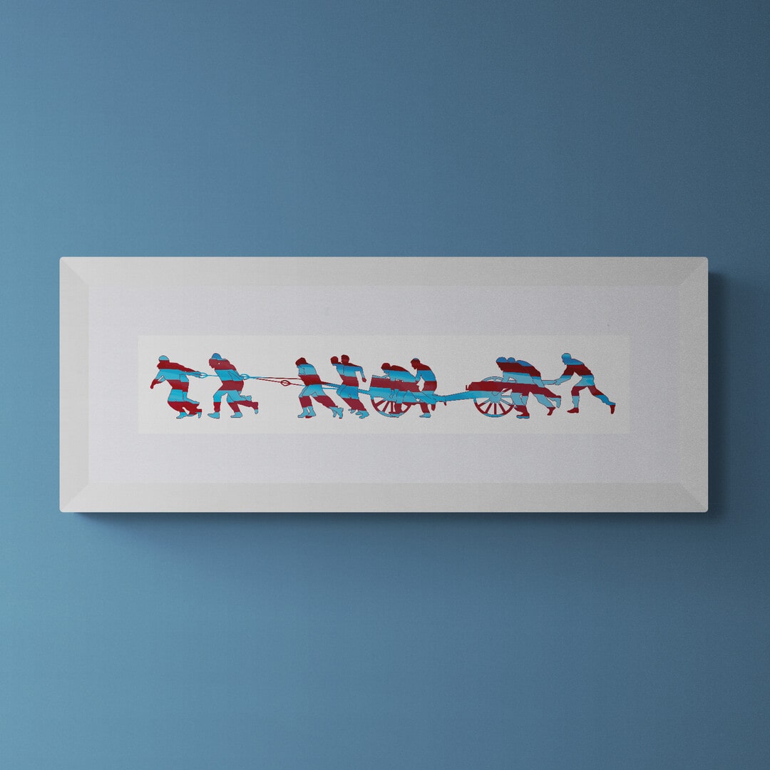 Field Gun Run HMS SULTAN Team Colours Print