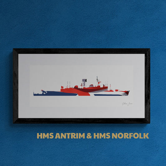 County Class Destroyer Union Flag Print