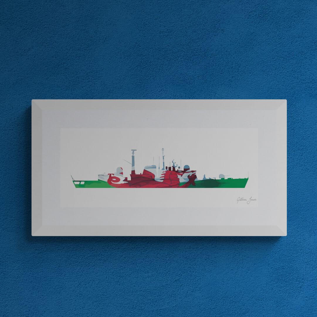 HMS CARDIFF (D108) Type 42 Destroyer Print