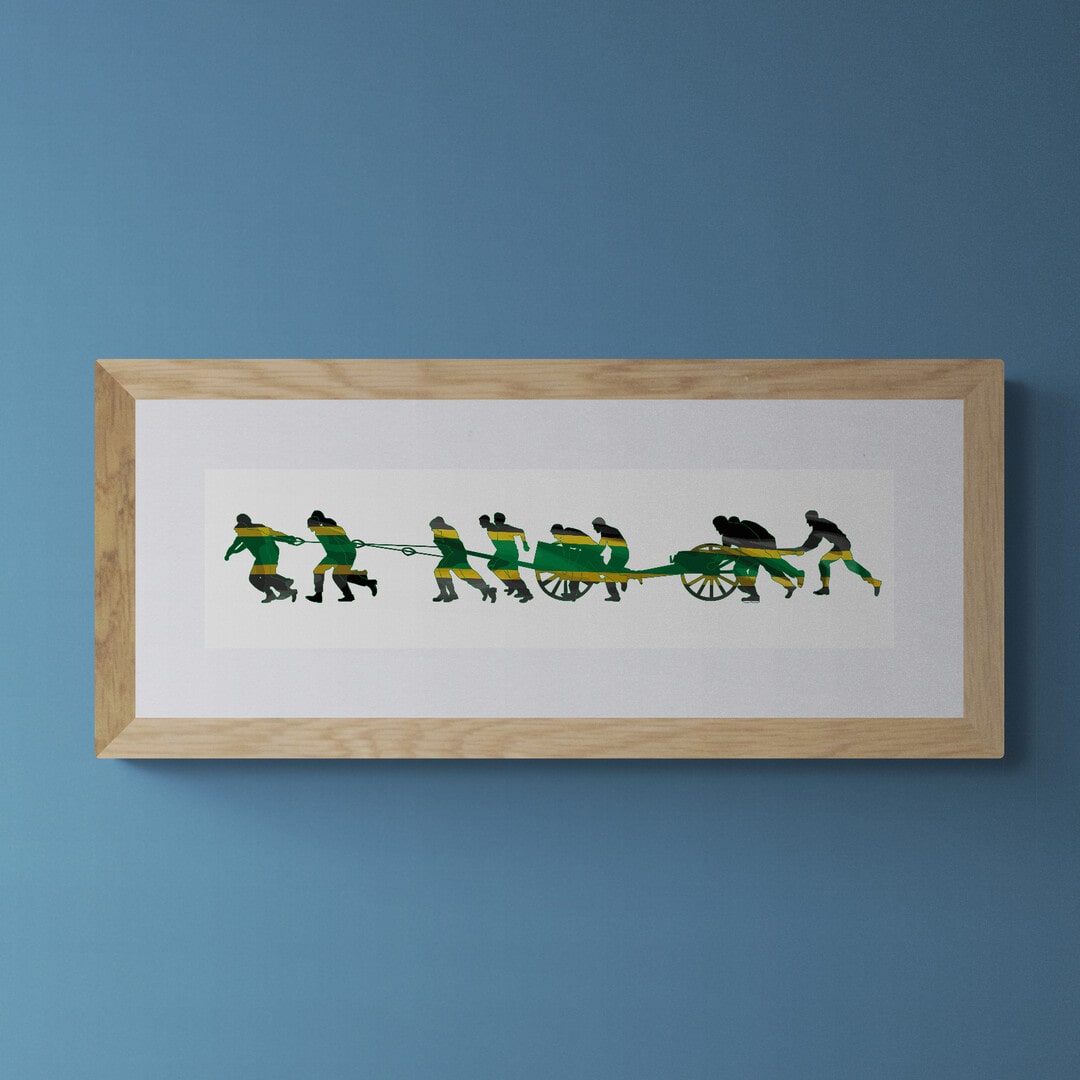 Field Gun Run HMS COLLINGWOOD Team Colours Print