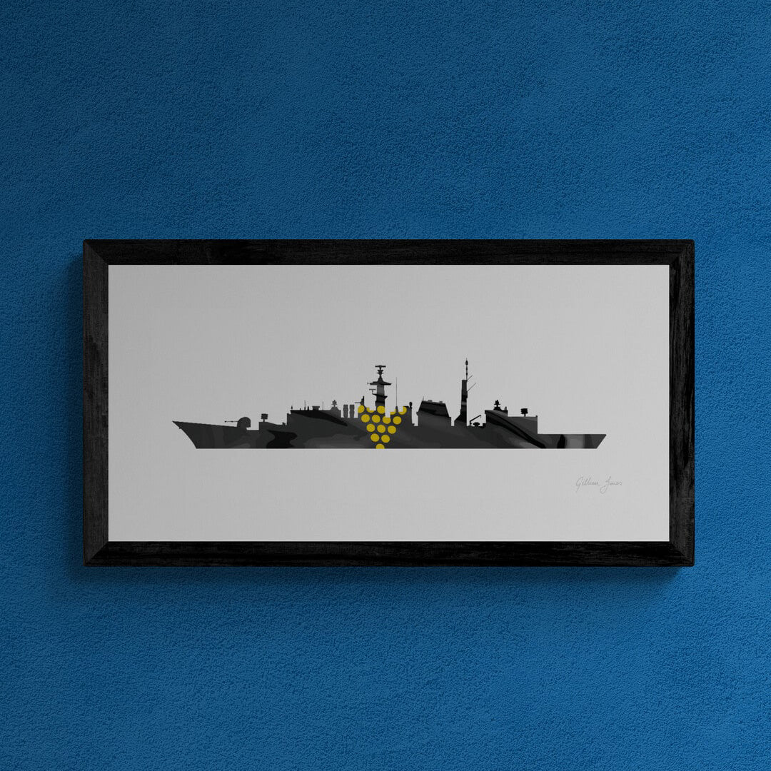 HMS CORNWALL T22 Frigate Print