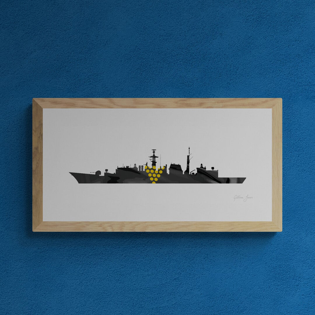 HMS CORNWALL T22 Frigate Print