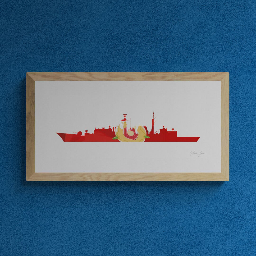 HMS CUMBERLAND T22 Frigate Print