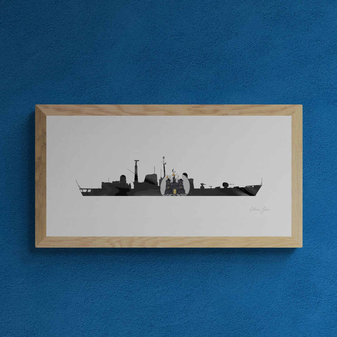 HMS EDINBURGH T42 Destroyer Print