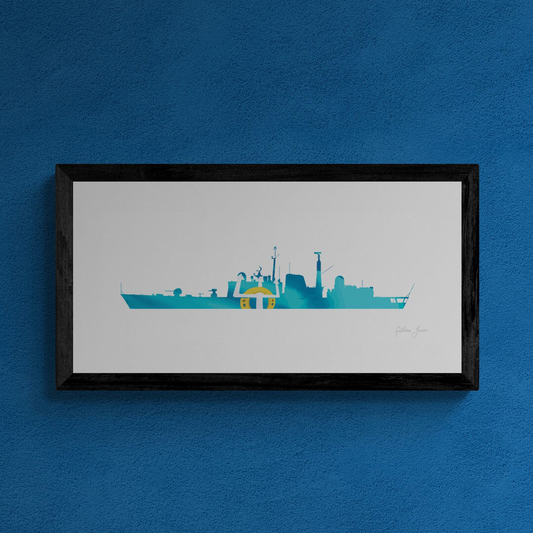 HMS GLOUCESTER T42 Destroyer Print