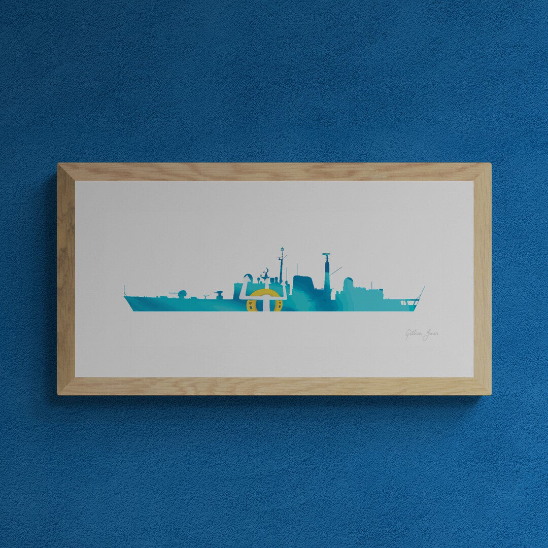 HMS GLOUCESTER T42 Destroyer Print