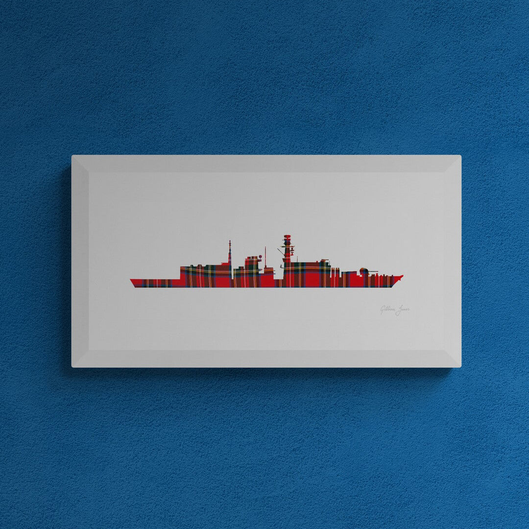 HMS Lancaster Tartan Print