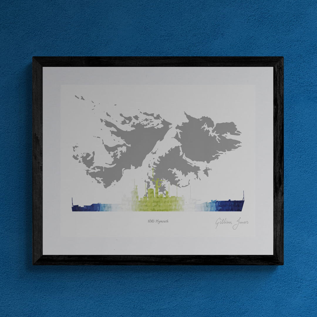 HMS PLYMOUTH (F126) Falkland Islands Print