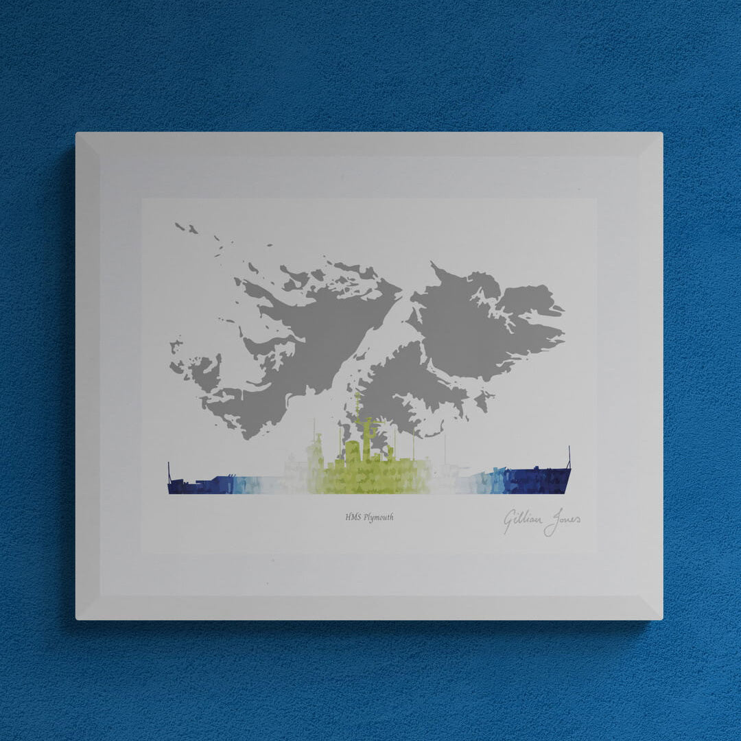 HMS PLYMOUTH (F126) Falkland Islands Print