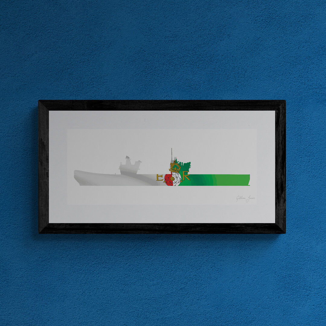 HMS Queen Elizabeth Crest Print