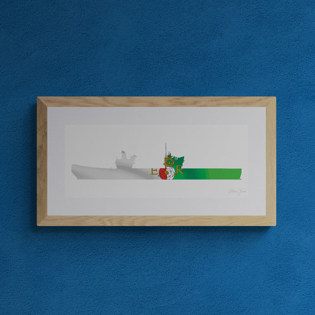 HMS Queen Elizabeth Crest Print