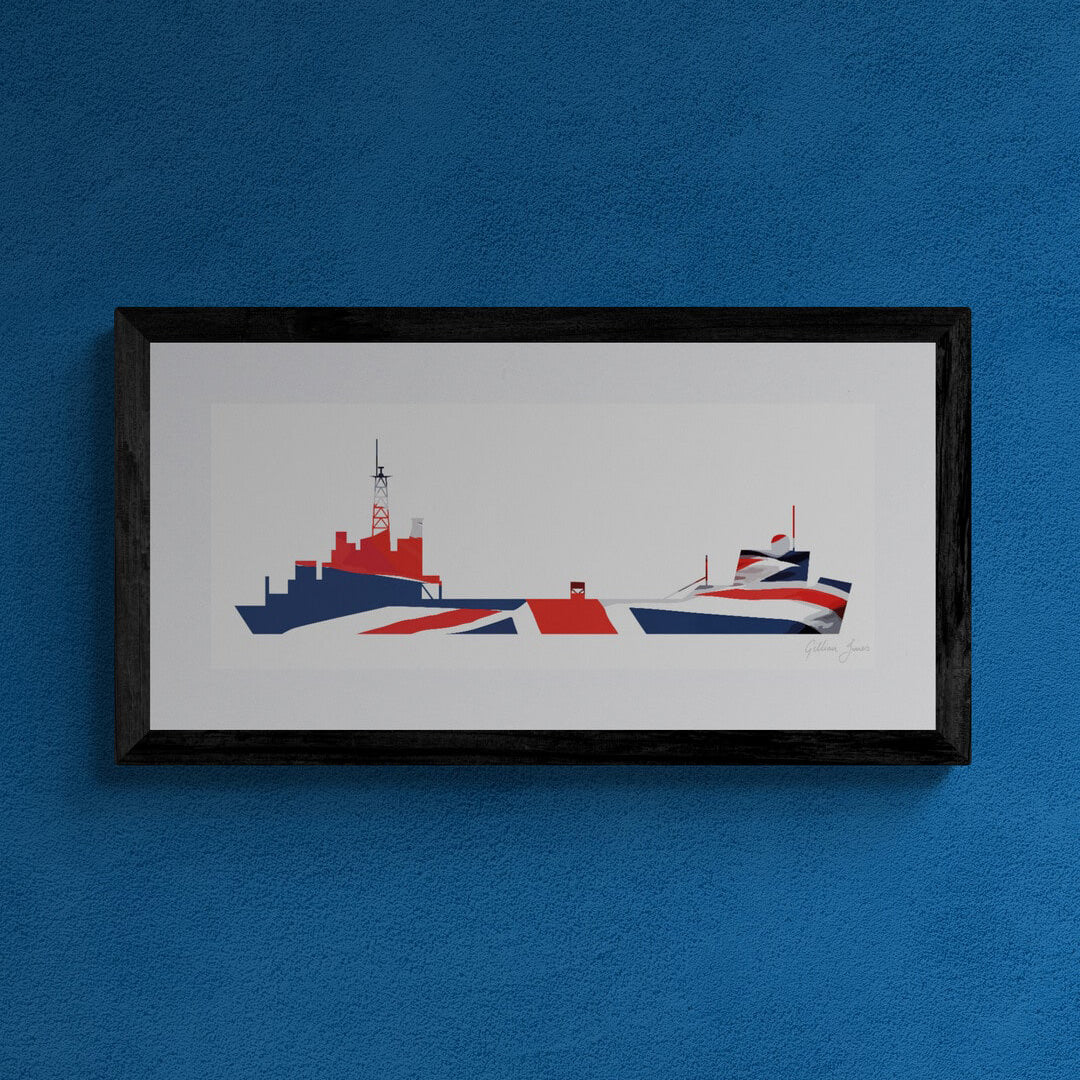 HMS RAMPART / HMAV AKYAB Union Flag Print