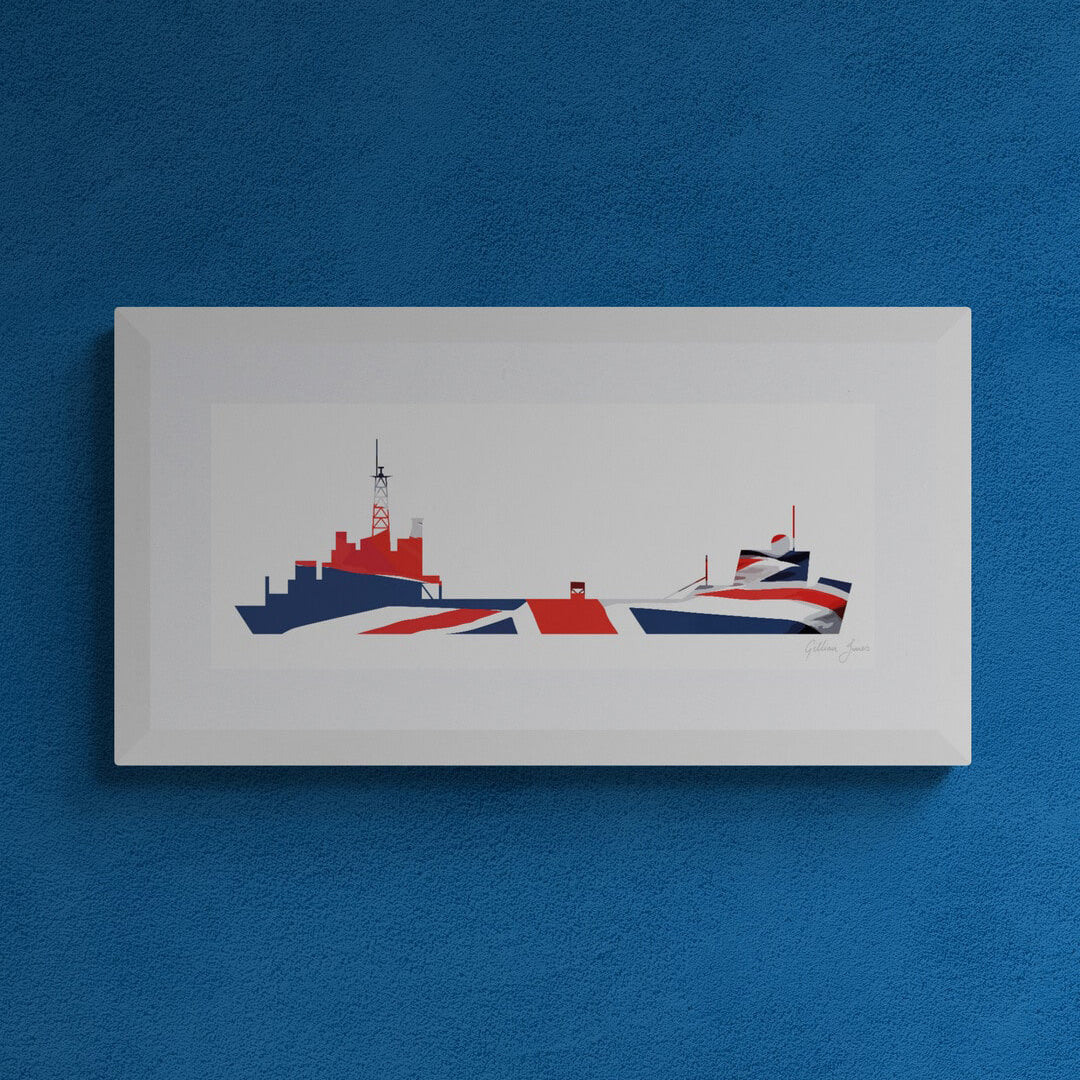 HMS RAMPART / HMAV AKYAB Union Flag Print