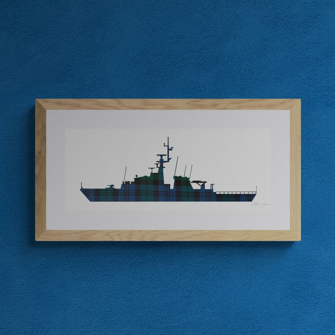 HMS SPEY Tartan Print